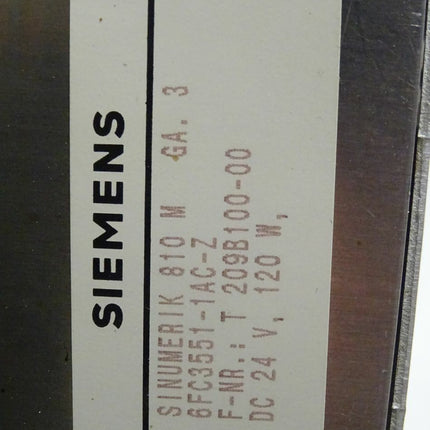 Siemens Sinumerik 810 M 6FC3551-1AC-Z / 6FC 3551-1AC-Z