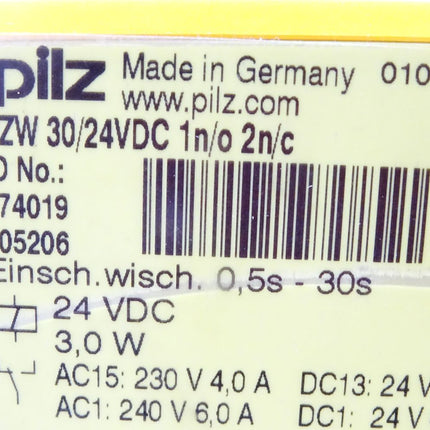 Pilz PZW 30/24VDC 1n/o 2n/c / 774019