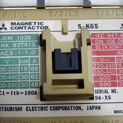 Mitsubishi Electric S-K65 JEM 1038 JEM1038 NK 83T413