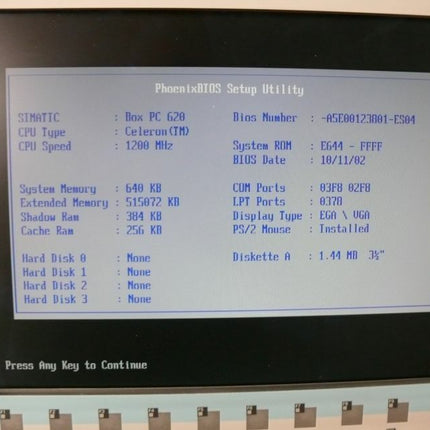 Siemens 6AV7725-1AC10-0AD0 Simatic Panel PC 670 6AV7 725-1AC10-0AD0 Generalüberholt