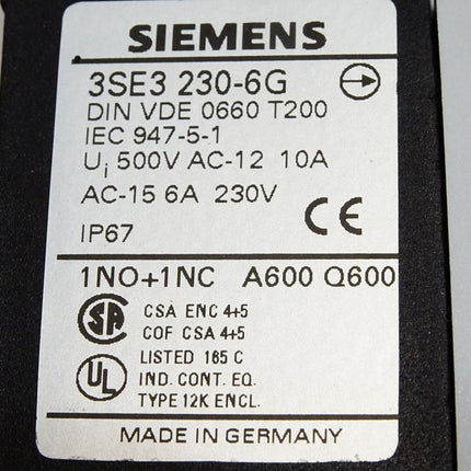 Siemens 3SE3230-6G Positionsschalter / Neu OVP