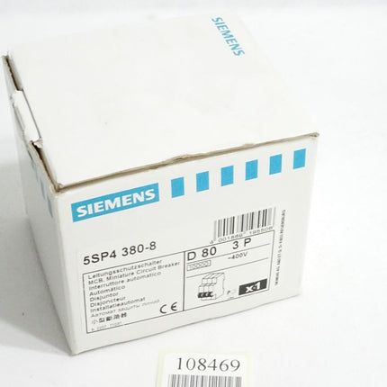 Siemens Leitungsschutzschalter 5SP4 380-8 5SP4380-8 / Neu OVP