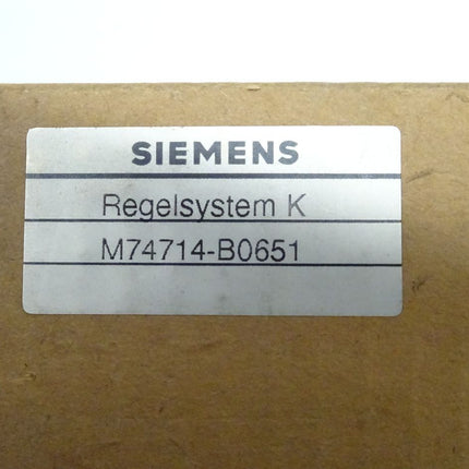 Siemens Regelsystem K M74714-B0651 / M74714-B0651 Siclimat  NEU-OVP