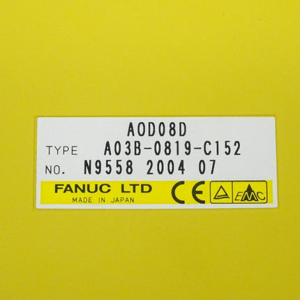 Fanuc AOD08D digitale Ausgabeeinheit A03B-0819-C152 // N9558 2004 07 NEU