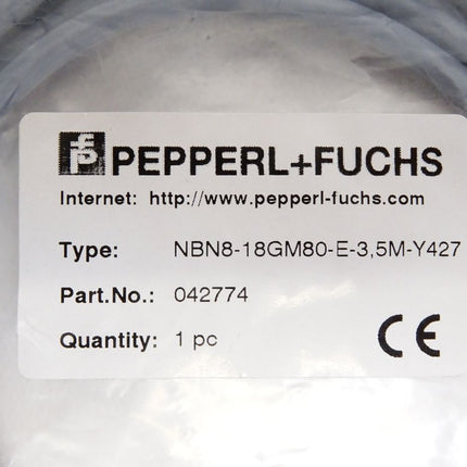 Pepperl+Fuchs 042774 Induktiver Sensor NBN8-18GM80-E-3,5M-Y427 / Neu OVP