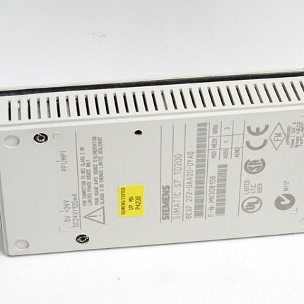 Siemens TD200 Text Display Panel 6ES7272-0AA20-0YA0 6ES7 272-0AA20-0YA0