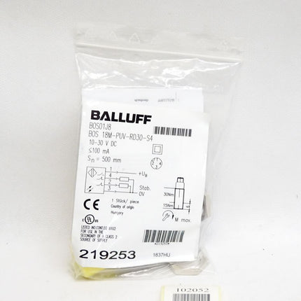 Balluff BOS01J8 BOS18M-PUV-RD30-S4 Lichttaster / Neu OVP