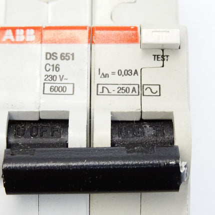 ABB DS651 C16 0.03A Schutzschalter