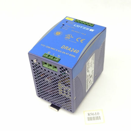 Lutze DRA240-24A / 722-781 / 722781 / Power Supply 24VDC