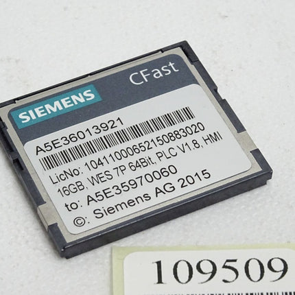 Siemens 6ES7648-2BF10-0XJ0 6ES7 648-2BF10-0XJ0 SIMATIC CFAST-Speicherkarte 16 GB