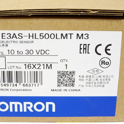 Omron Photoelectric sensor E3AS-HL500LMT M3 / Neu OVP versiegelt