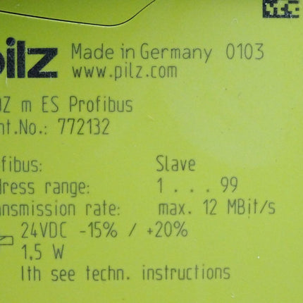 Pilz 772132 PNOZ m ES ProfiBus Feldbusmodul