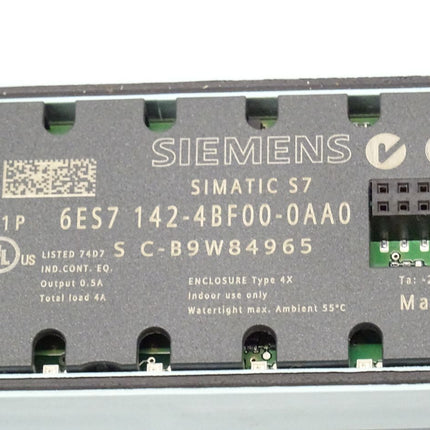 Siemens 6ES7142-4BF00-0AA0 Simatic S7 6ES7 142-4BF00-0AA0 Anschlussmodul inklusive A5E00995501