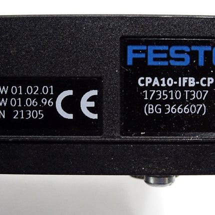 Festo 173510 CPA10-IFB-CP + 173520 Ventilinsel CPA10-VI + 173449 173451 173452