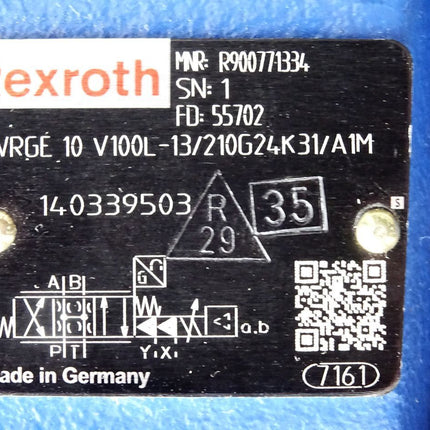 Rexroth Regler 4WRGE.-12/G24 R900895145 R900771334 4WRGE10V100L-13 High-response directional valve