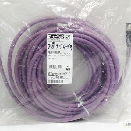 Phoenix Contact 1507405 SAC-2P-M12MSB/15,0-910/M12FSB Bussystem-Kabel / Neu OVP