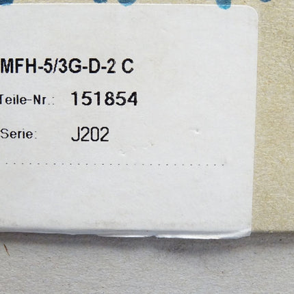 Festo 151854 MFH-5/3G-D-2 C Magnetventil / Neu OVP