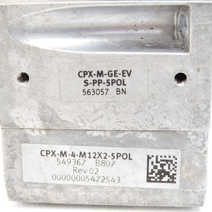 Festo CPX-M-GE-EV-S-PP-5POL 563057 + CPX-M-4-M12X2-5POL 549367