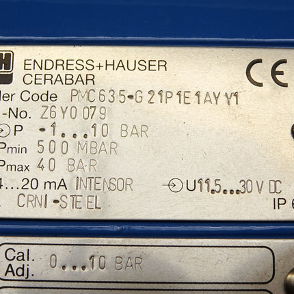 Endress+Hauser cerabar PMC635-G21P1E1AYY1