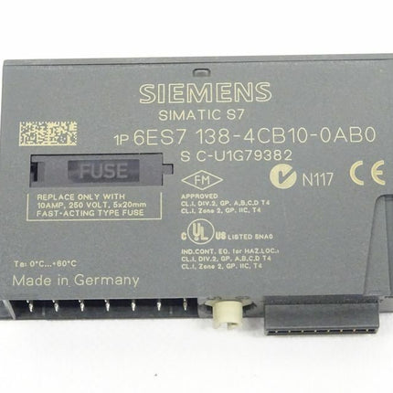 Siemens 6ES7138-4CB10-0AB0 Simatic S7 6ES7 138-4CB10-0AB0