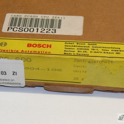 NEU-OVP Bosch ZE611 PC 600 1070063804-106 Zentraleinheit