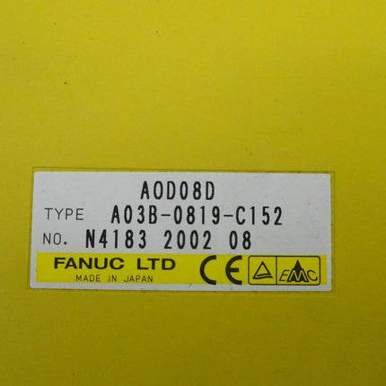 Fanuc AOD08D digitale Ausgabeeinheit A03B-0819-C152 // N4183 2002 08