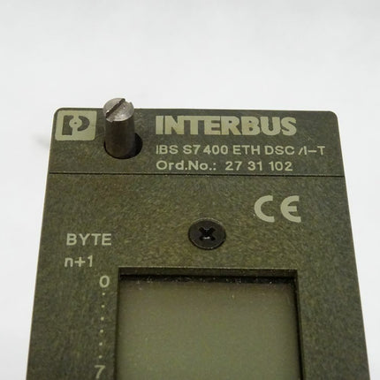 Phoenix Contact Interbus IBS S7 400 ETH DSC /I-T / 2731102 / 27 31 102 / IBS S7400 + Stecker IBS OPTOSUB-MA