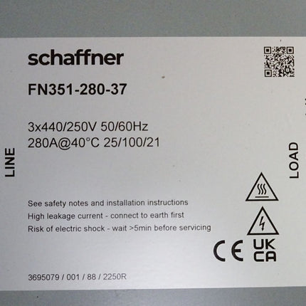 Schaffner Power Line Filter FN351-280-37 / Neu