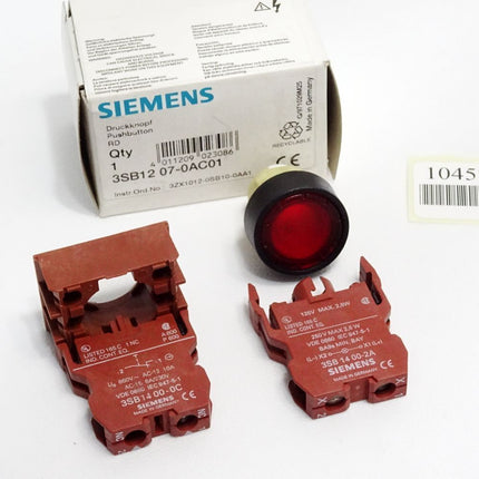 Siemens Druckknopf 3SB1207-0AC01 3SB1400-0C 3SB1400-2A / Neu OVP