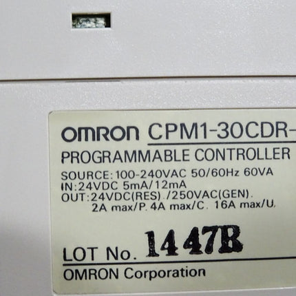 Omron CPM1-30CDR-A SYSMAC Speicherprogrammierbare Steuerung / Neu OVP