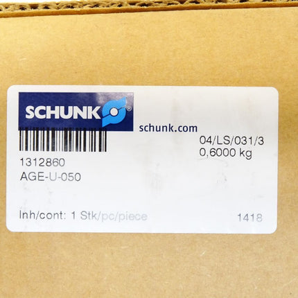 Schunk Ausgleichseinheit AGE-U-050 1312860 / Neu OVP