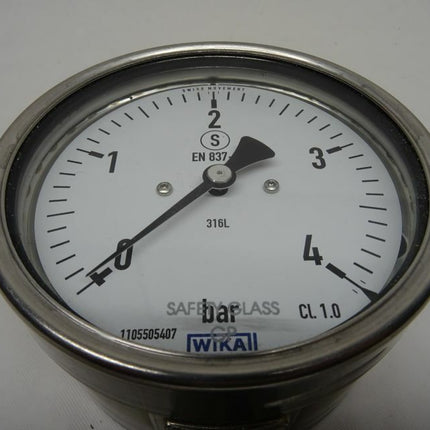 Wika 232.30.100 Druck- und Temperaturmestechnick Manometer neu