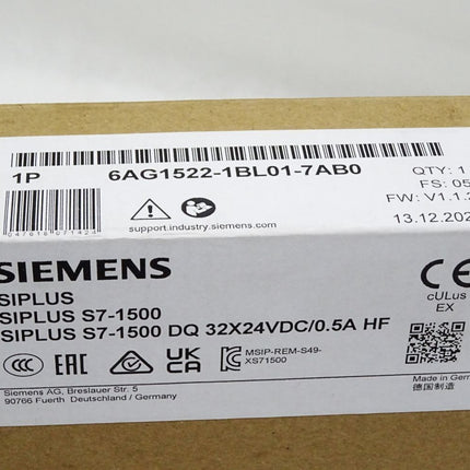 Siemens Siplus S7-1500 6AG1522-1BL01-7AB0 Neu OVP versiegelt