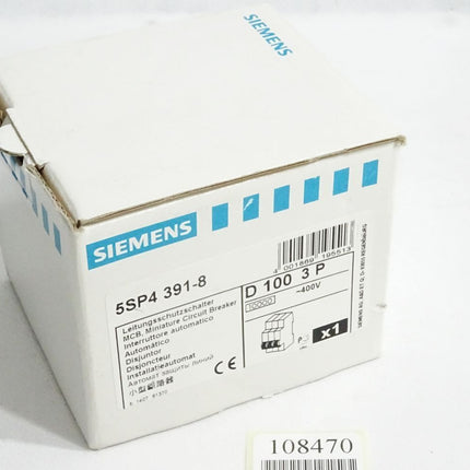 Siemens Leitungsschutzschalter 5SP4 391-8 5SP4391-8 / Neu OVP