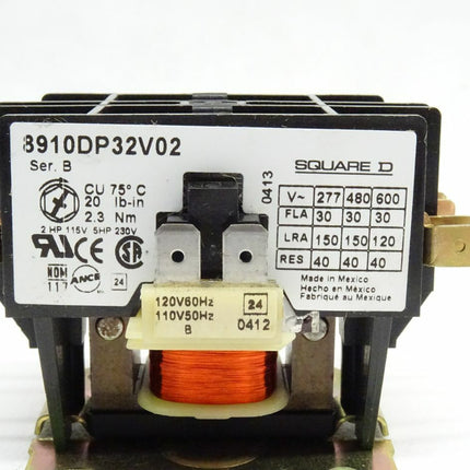 Schneider Electric 8910DP32V02 Squar D Schutzschalter 120v Spule Schütz neu-OVP