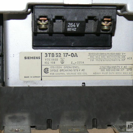 Siemens 3TB5217-0A Leistungsschütz 3TB5 217-0A Schütz