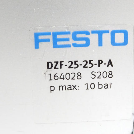 Festo Flachzylinder DZF-25-25-P-A 164028 / Unbenutzt mit Lagerspuren