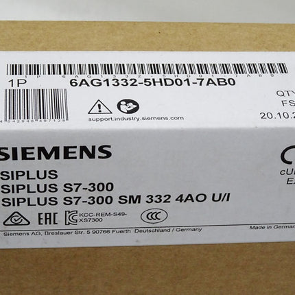 Siemens Siplus S7-300 SM332 6AG1332-5HD01-7AB0 Neu OVP versiegelt