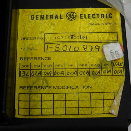 General Electric IC710 Mark Century One CNC Controller