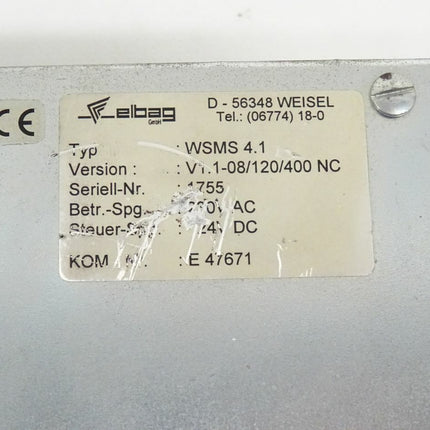 ELBAG WSMS 4.1 / V1.1-08/120/400 NC Power Supply