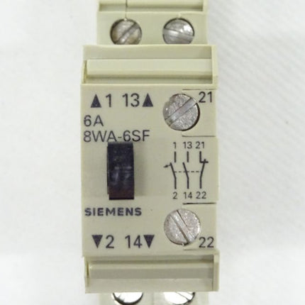 Siemens 8WA1011-6SF27 Schutzschalterklemme 6A 8WA1 011-6SF27 Neuwertig