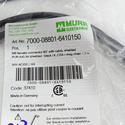 Murr Elektronik Kabel 1.5m 7000-08801-6410150 / Neu OVP