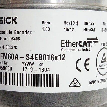 Sick Absolute Encoder AFM60A-S4EB018x12 1059060 / Neuwertig mit Lagerspuren