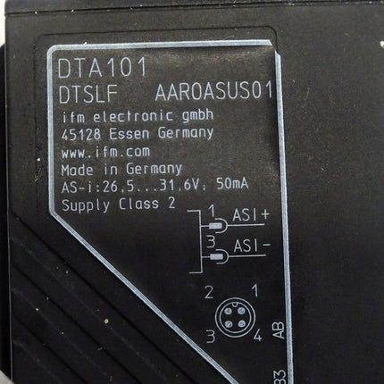 Ifm Electronic DTA101 RFID-Lesekopf mit AS-Interface DTSLF AAROASUS01