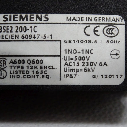 Siemens 3SE2200-1C 3SE2 200-1C Positionsschalter