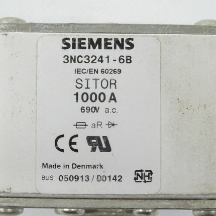 Siemens 3NC3241-6B SITOR 1000A / 690V Sicherungseinsatz 3NC3 241-6B