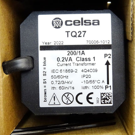 Celsa Messgeräte Stromwandler 70006-1012 TQ27 200/1A / Neu OVP