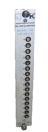 Klaschka SEL B16-1.03 / 33.04-01 / Einschubkarte 16 Eingaben 24V 20mA / SEL B 16