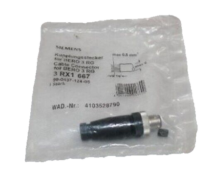 Siemens 3RX1667 Kupplungsstecker für BERO 3 RG/ Connector 3 RG / 3 RX1 667