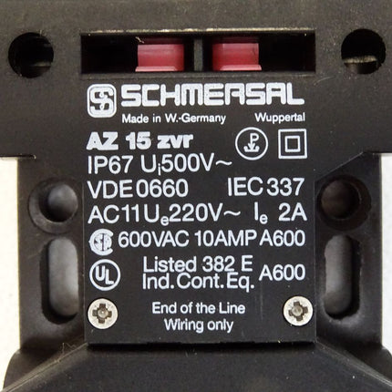 Schmersal AZ15zvr AZ 15 zvr Sicherheitsschalter mit getrenntem Betätiger